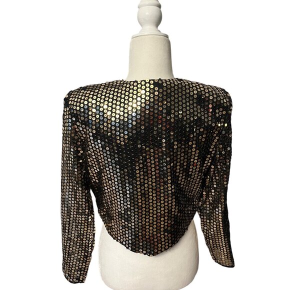 Lew Magram Collection Open Front Evening Jacket Size Medium - Picture 2 of 4